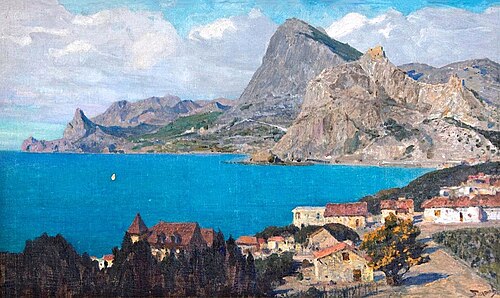Крым. Судак. Бухта и гора Сокол, 1912, Vassili Polenov