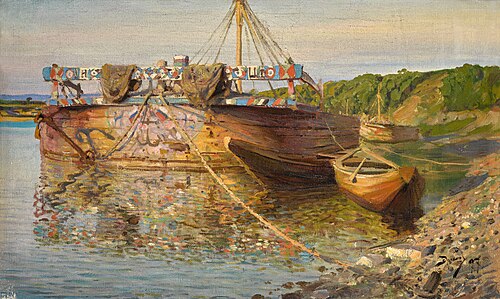 Barge, 1897, Vassili Polenov