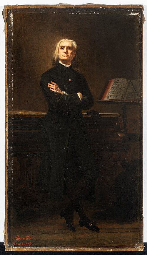 Portrait of Franz Liszt, 1869, Joseph Layraud