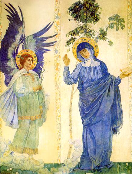 Annunciation, 1850, Mikhaïl Nesterov