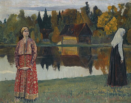 By the lake, 1924, Mikhaïl Nesterov