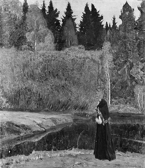 The Nightingale Sings, 1923, Mikhaïl Nesterov