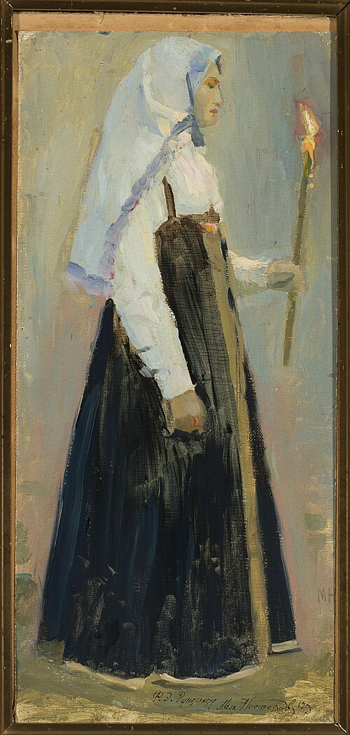 La Religieuse., 1909, Mikhaïl Nesterov