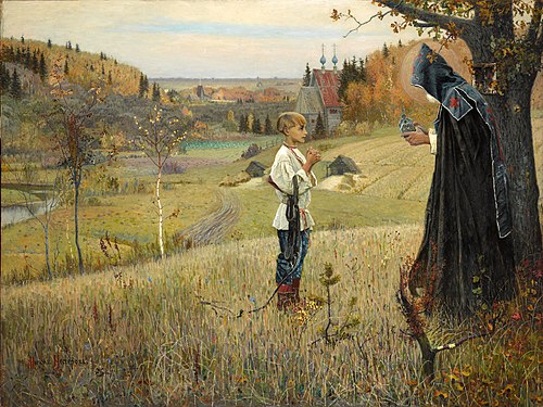 La Vision de Bartholomée, 1889, Mikhaïl Nesterov