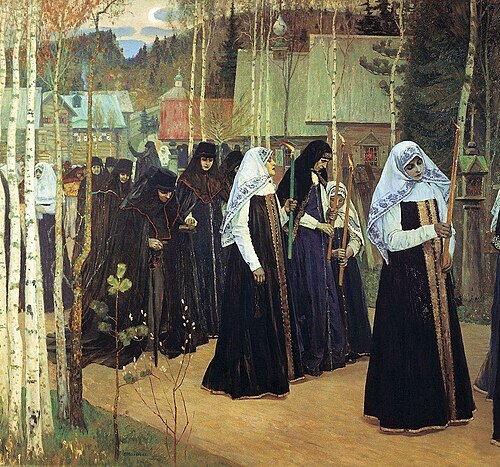 La Grande Prise de voile, 1897, Mikhaïl Nesterov
