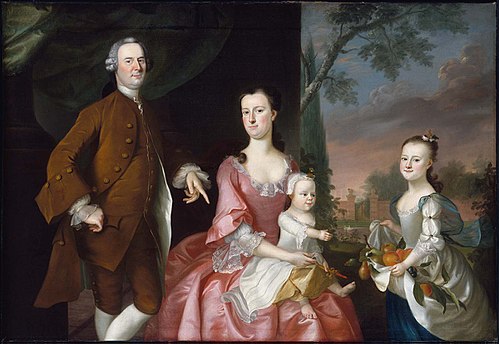 Isaac Winslow and His Family, 1755, Joseph Blackburn