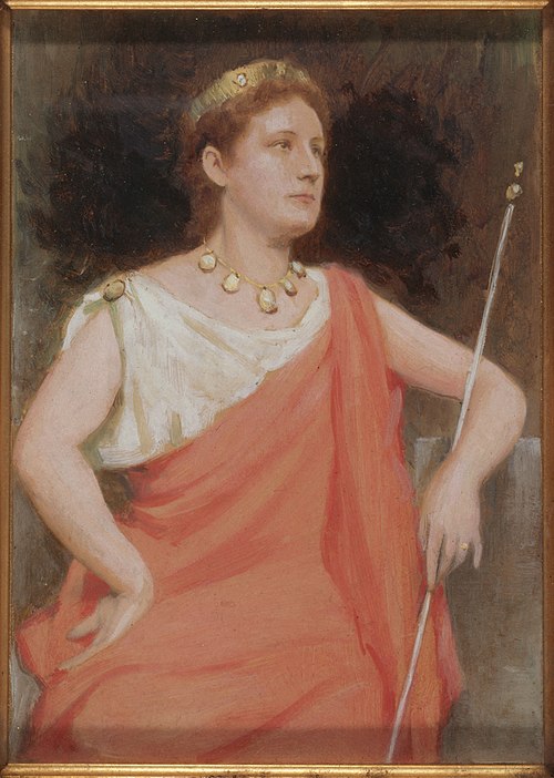 La Tragédie, étude d'après Mlle Dudlay, 1884, Joseph Blanc