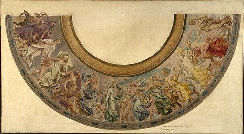 Esquisse pour l'escalier des fêtes de l'Hôtel de Ville de Paris : Les mois républicains, 1901, Joseph Blanc