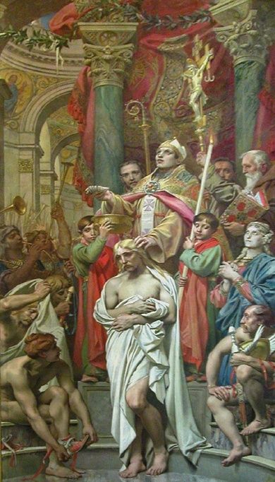Le baptême de Clovis, 1850, Joseph Blanc