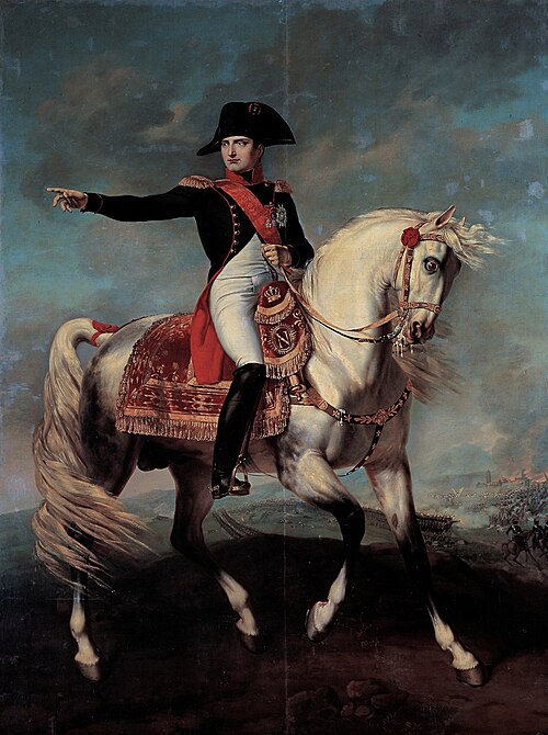 Napoléon sur le champ de bataille de Wagram, 1810, Joseph Chabord