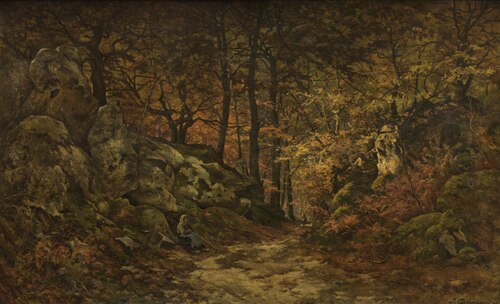 The Gorge aux Loups in Fontainebleau, , Joseph Théodore Coosemans