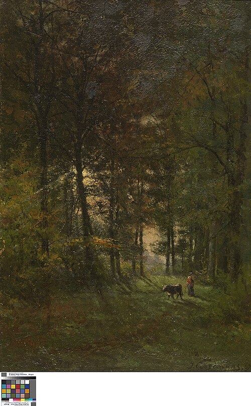 Boslandschap, 1867, Joseph Théodore Coosemans