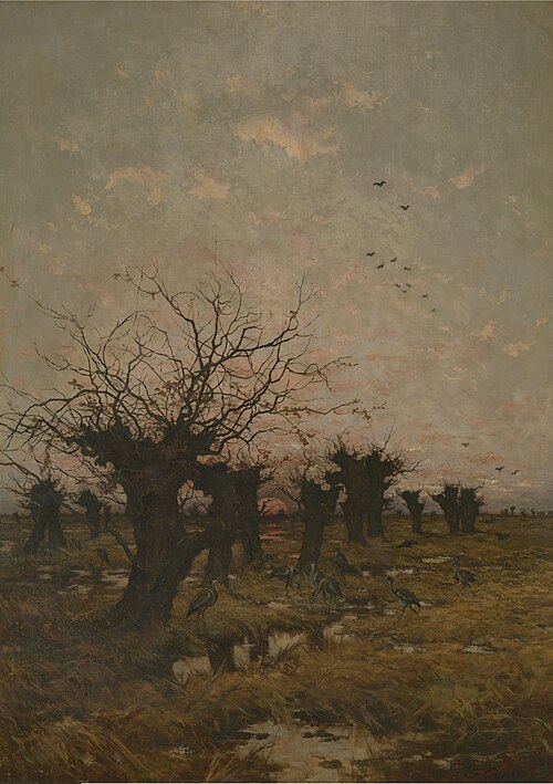 Sunset in the Kempen, , Joseph Théodore Coosemans