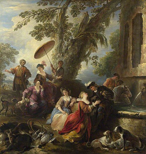 The Return from the Hunt, 1700, Joseph François Parrocel