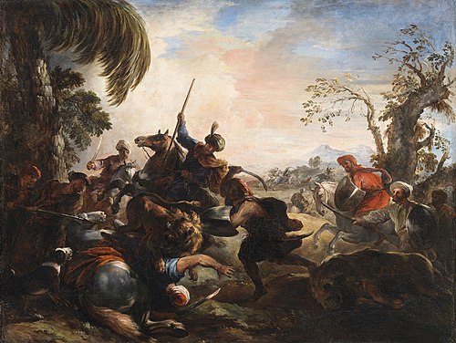 Lion Hunt, 1700, Joseph François Parrocel