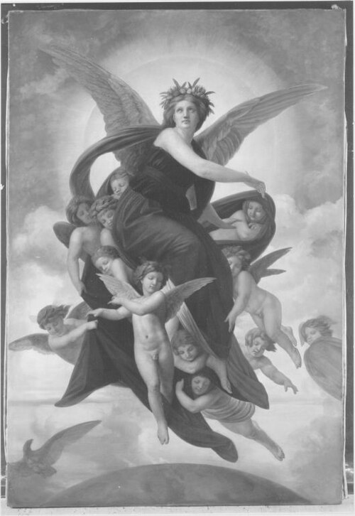 Die Phantasie, von Träumen getragen, 1863, Hermann Wislicenus