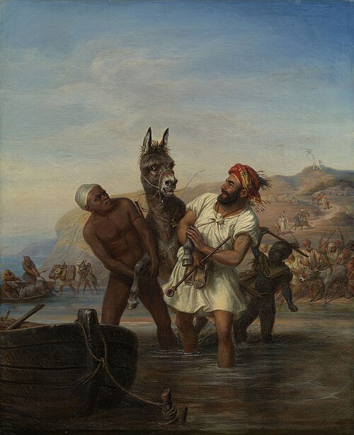 The Embarkation, 1852, Hermann Kretzschmer