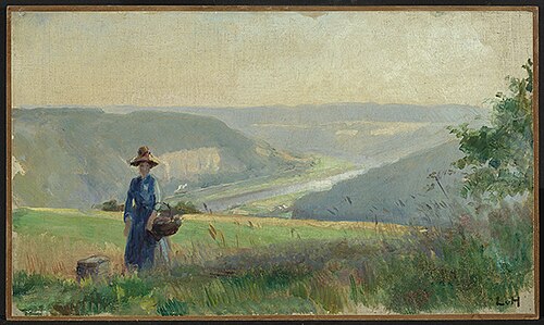 Blick in das Elbtal bei Königstein, 1891, Ludwig von Hofmann