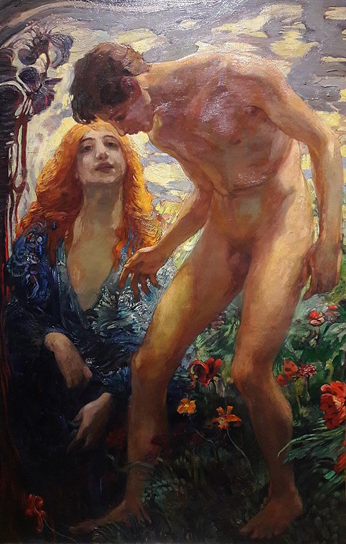 Narcissus, 1890, Ludwig von Hofmann