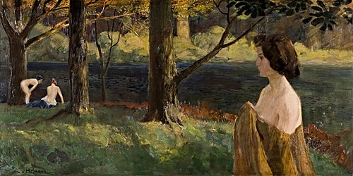 Abendsonne, 1891, Ludwig von Hofmann