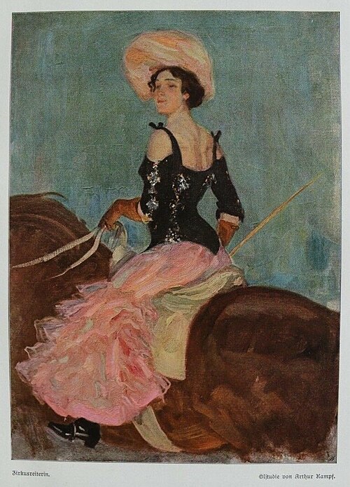 Zirkusreiterin., 1905, Arthur Kampf