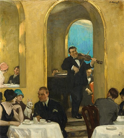 At the café, 1924, Arthur Kampf