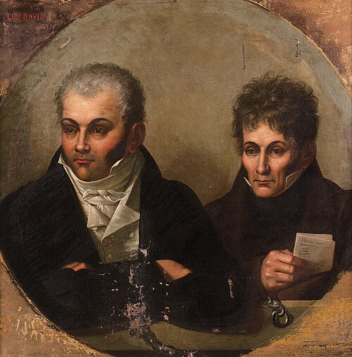 Portrait de Bernard-Charles Bastide et Joseph Jausion, 1818, Joseph Roques