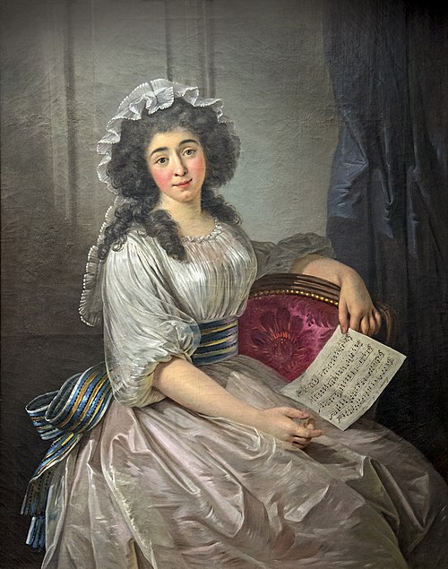 Marie Thérèse Eléonore Guignon dite "Mademoiselle Lescot" épouse de Louis Cécile Marie de Campistron, 1789, Joseph Roques