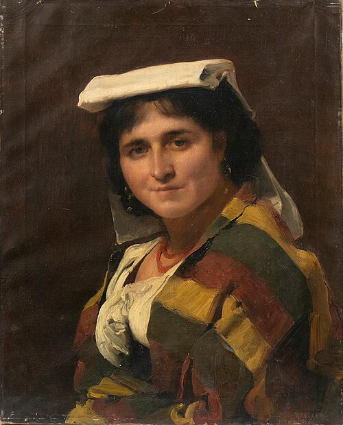 Portrait of a Ciociara, 1880, Joseph Wencker