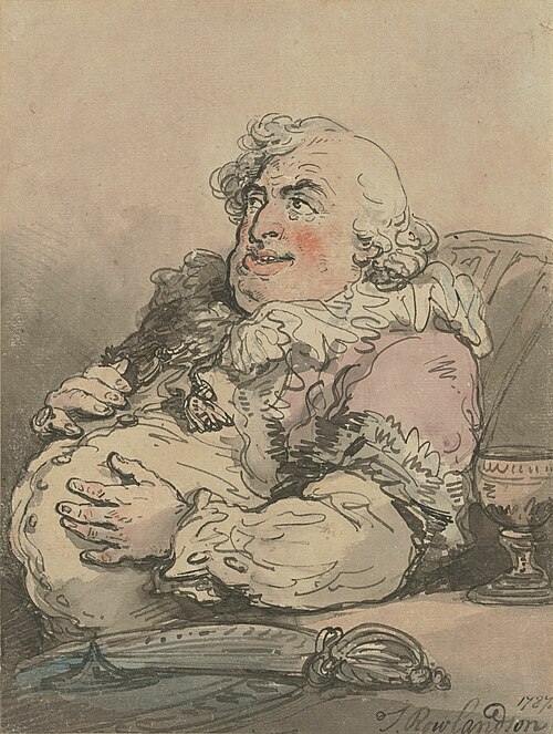 Discomforts of an epicure, 1787, Thomas Rowlandson