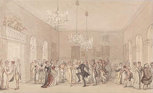 A Ball at Scarborough, 1820, Thomas Rowlandson