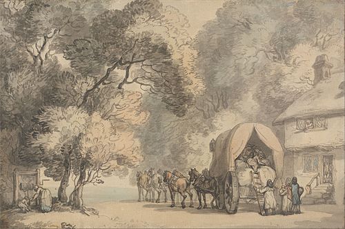 A Carrier's Waggon, 1750, Thomas Rowlandson