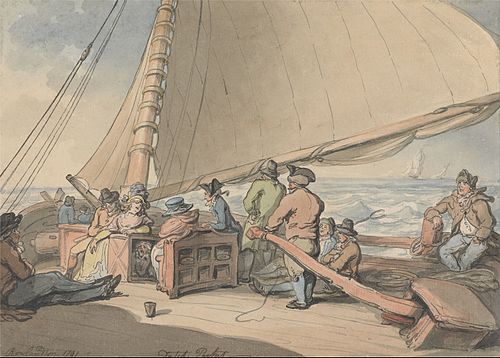 A Dutch Packet in a Rising Breeze, 1791, Thomas Rowlandson