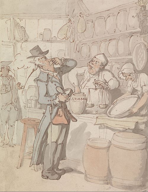 A Man Buying Snuff, , Thomas Rowlandson