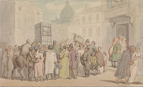 A Punch and Judy Show, , Thomas Rowlandson