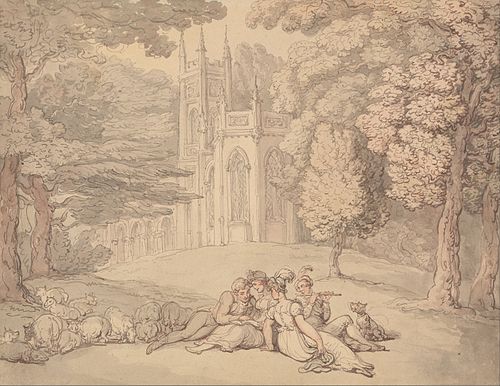 A Summer Idyll, 1810, Thomas Rowlandson