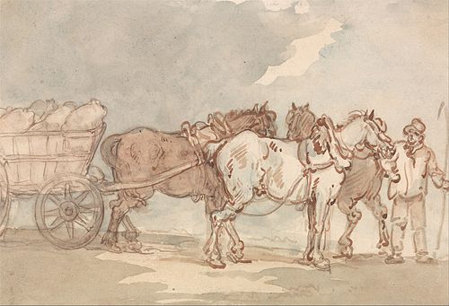 A Waggoner, , Thomas Rowlandson