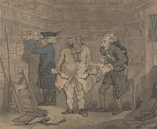 Bookseller and Author, , Thomas Rowlandson