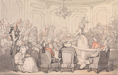 Comforts of Bath- The Concert, 1798, Thomas Rowlandson