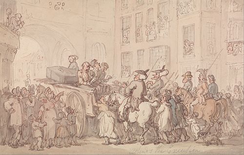 Dr. Syntax Attends the Execution, 1820, Thomas Rowlandson