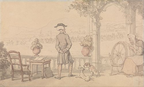 Dr. Syntax Soliloquising, 1850, Thomas Rowlandson