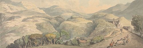 Entrance to Festiniog, Wales, 1797, Thomas Rowlandson