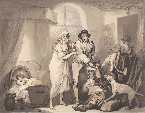 Four O'Clock in the Country, 1750, Thomas Rowlandson
