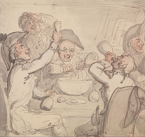 Naval Officers and a Bowl of Punch, , Thomas Rowlandson