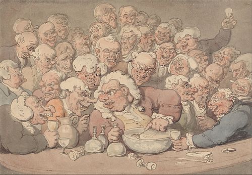 Serving Punch, 1850, Thomas Rowlandson