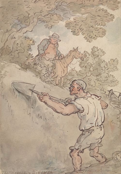 The Hedger and Ditcher, , Thomas Rowlandson