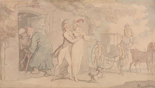 The Mausoleum, , Thomas Rowlandson