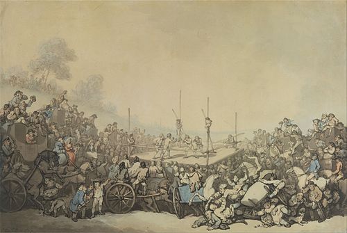 The Prize Fight, 1787, Thomas Rowlandson