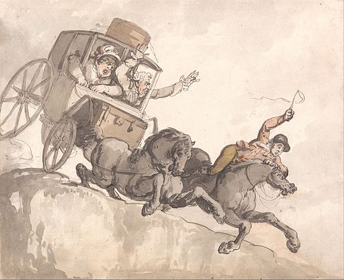 The Runaway Coach, 1791, Thomas Rowlandson