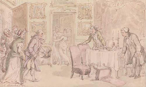 The Vicar of Wakefield- The Surprise, 1817, Thomas Rowlandson